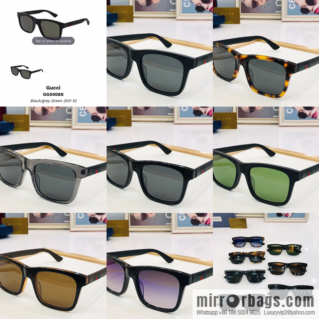 GUCCI Gucci Plate Frame Men's Sunglasses