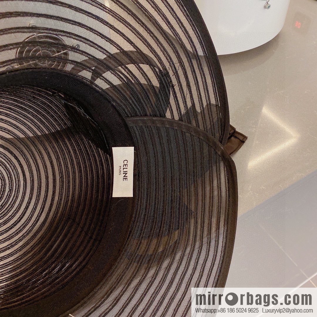 CELINE Celine organza new sun hat