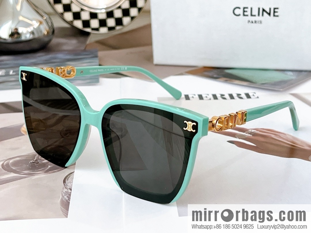CELINE one-piece logo temple women's sunglasses