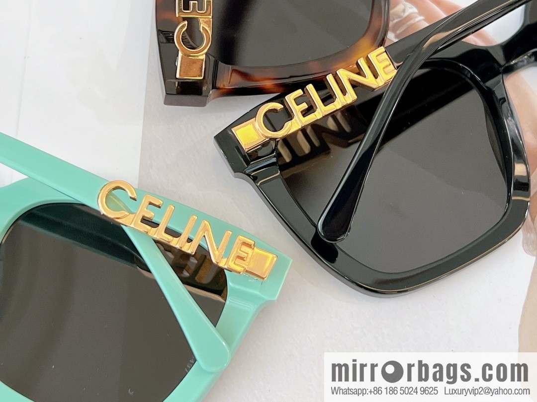 CELINE one-piece logo temple women's sunglasses