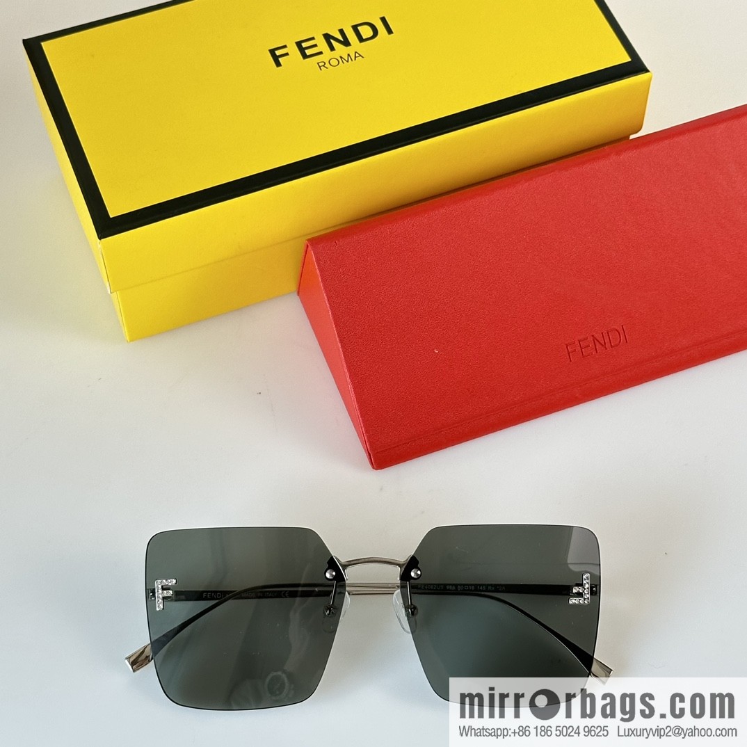 Fendi frameless square sunglasses