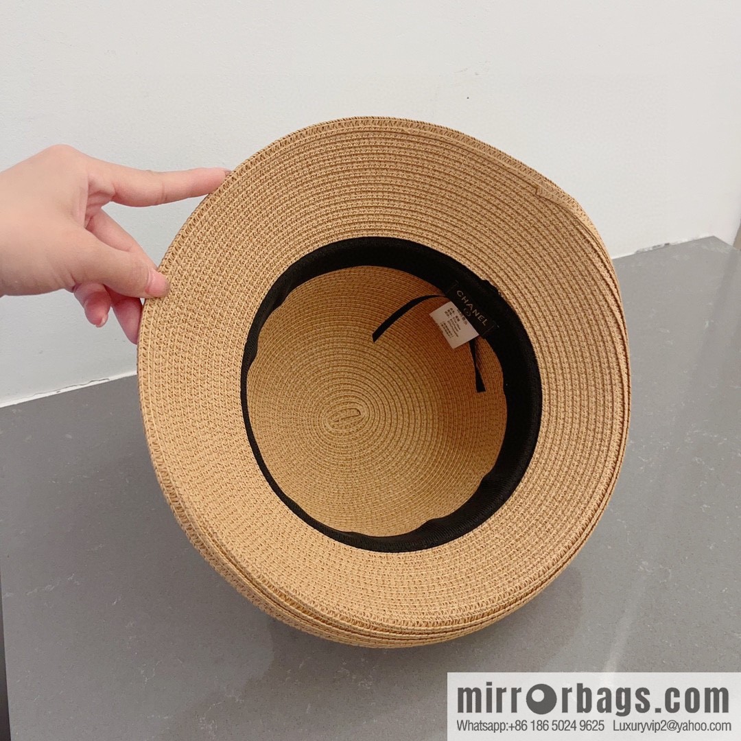Chanel celebrity straw hat