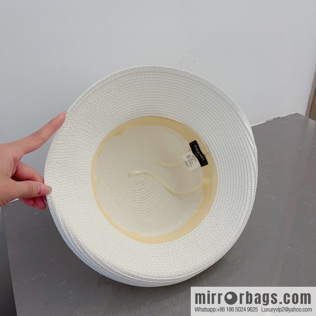 Chanel celebrity straw hat