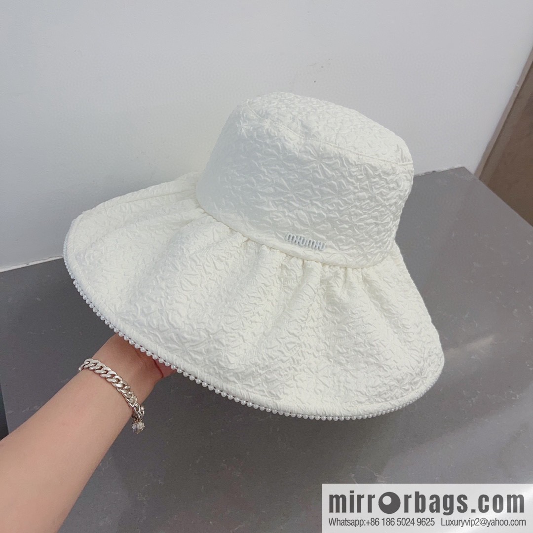 Miumiu lotus leaf edge sun hat