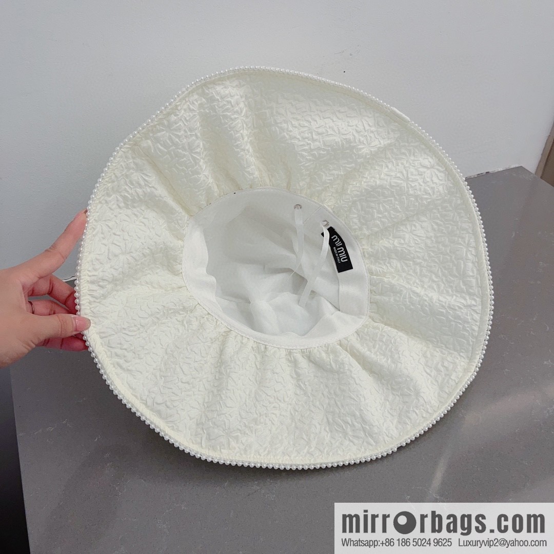 Miumiu lotus leaf edge sun hat