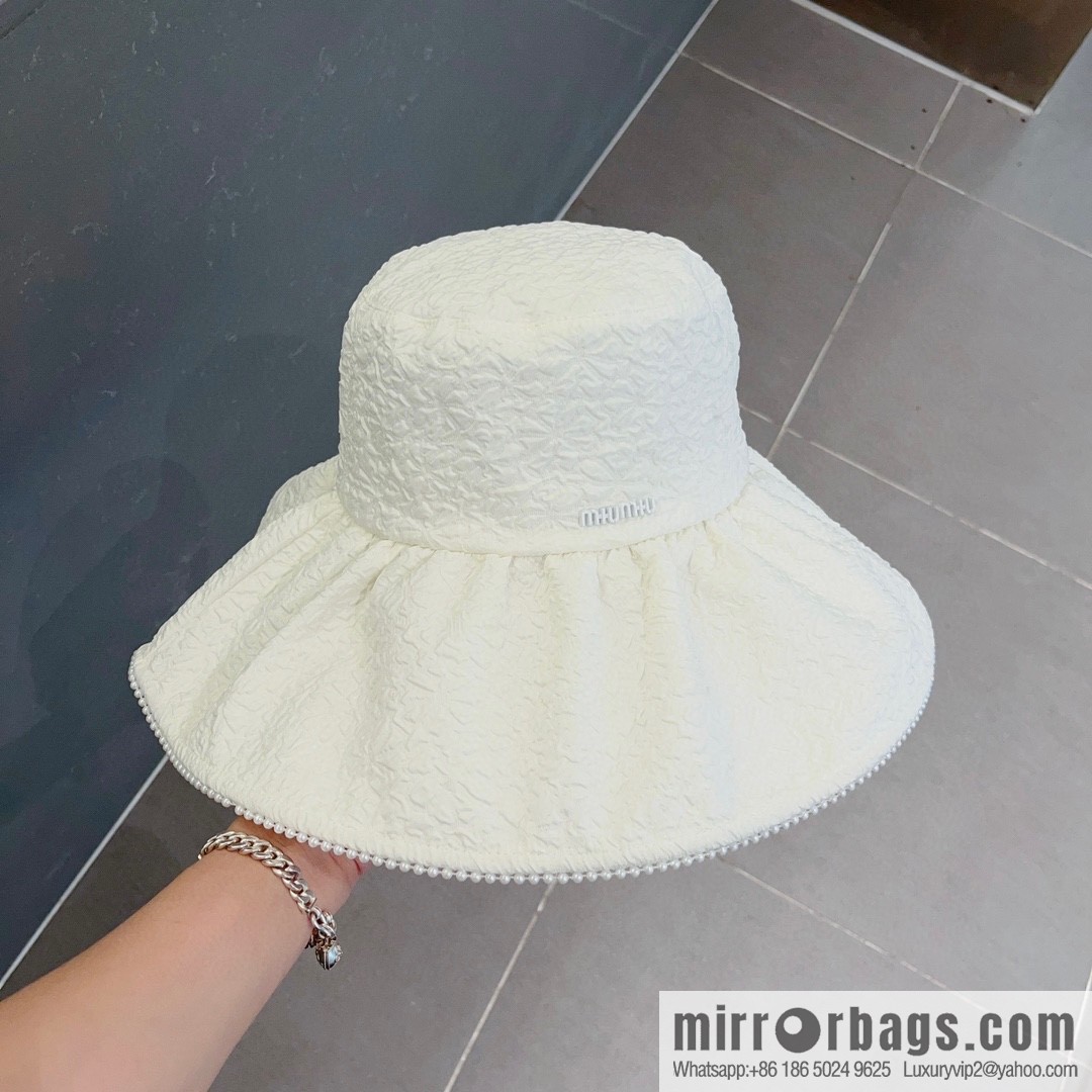 Miumiu lotus leaf edge sun hat