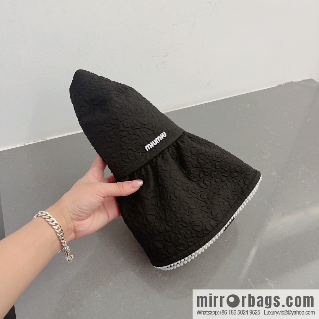 Miumiu lotus leaf edge sun hat