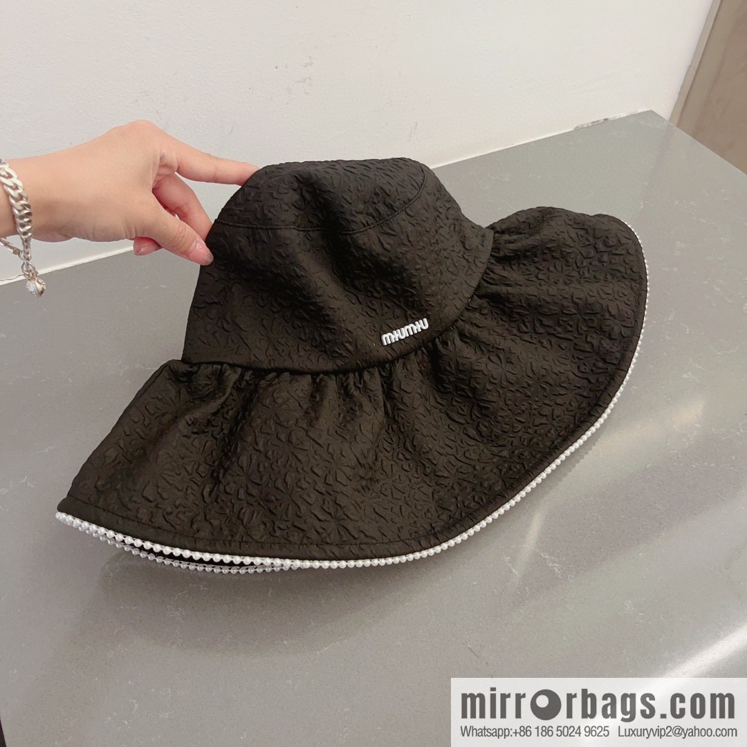 Miumiu lotus leaf edge sun hat