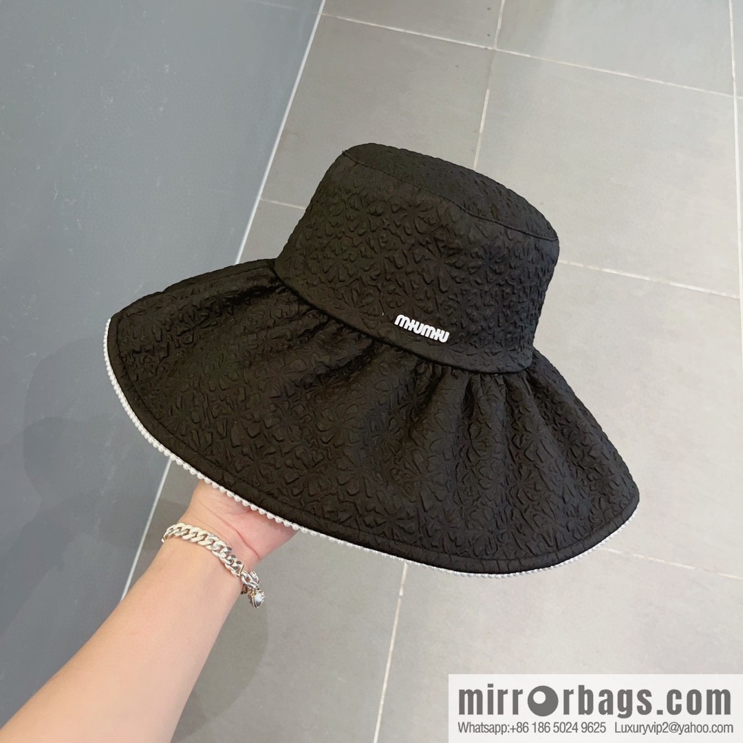 Miumiu lotus leaf edge sun hat