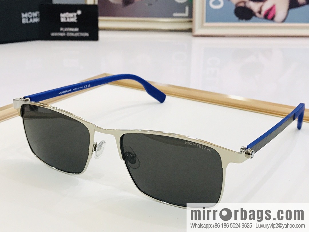 MONT BLANC Mont Blanc Carbon Fiber Legs Men's Sunglasses