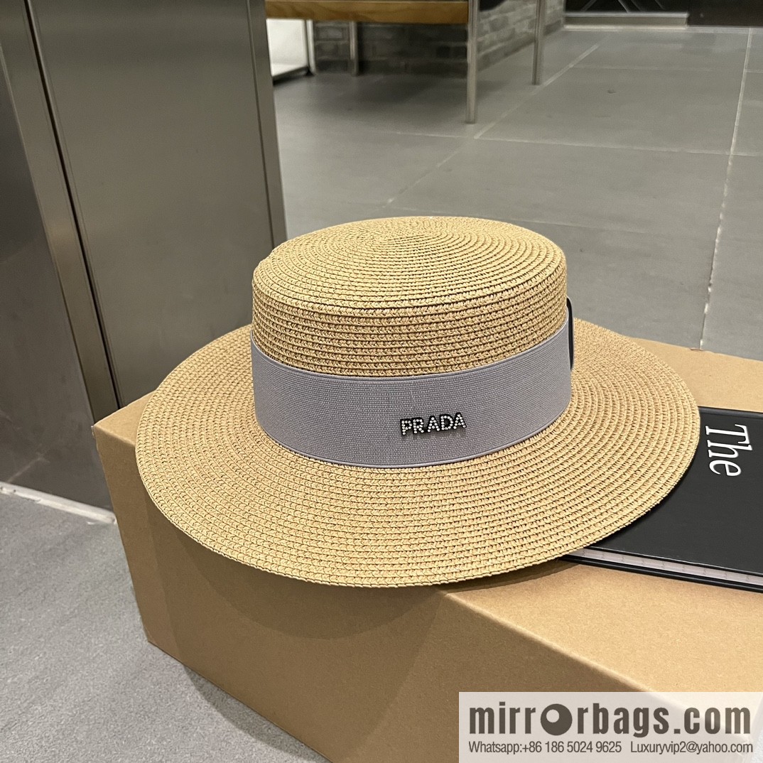 Prada new flat top top hat