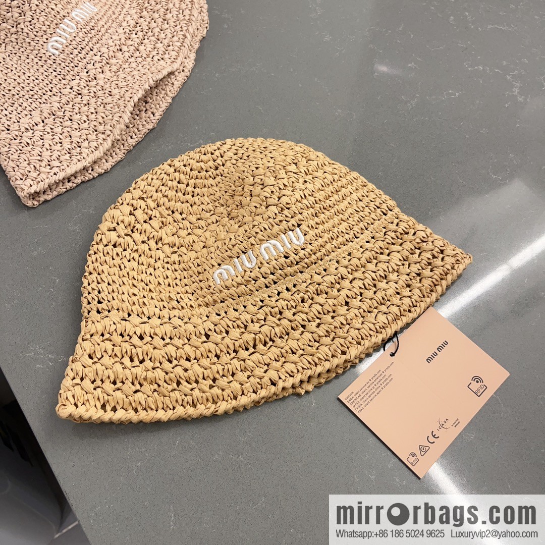 MIUMIU Miu Miu 2023 New Lafite Straw Hat