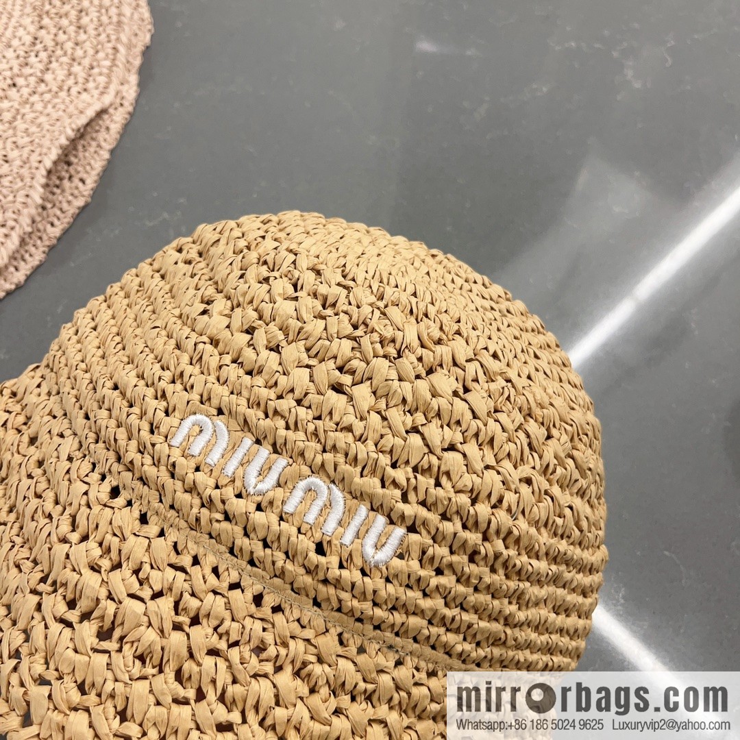 MIUMIU Miu Miu 2023 New Lafite Straw Hat