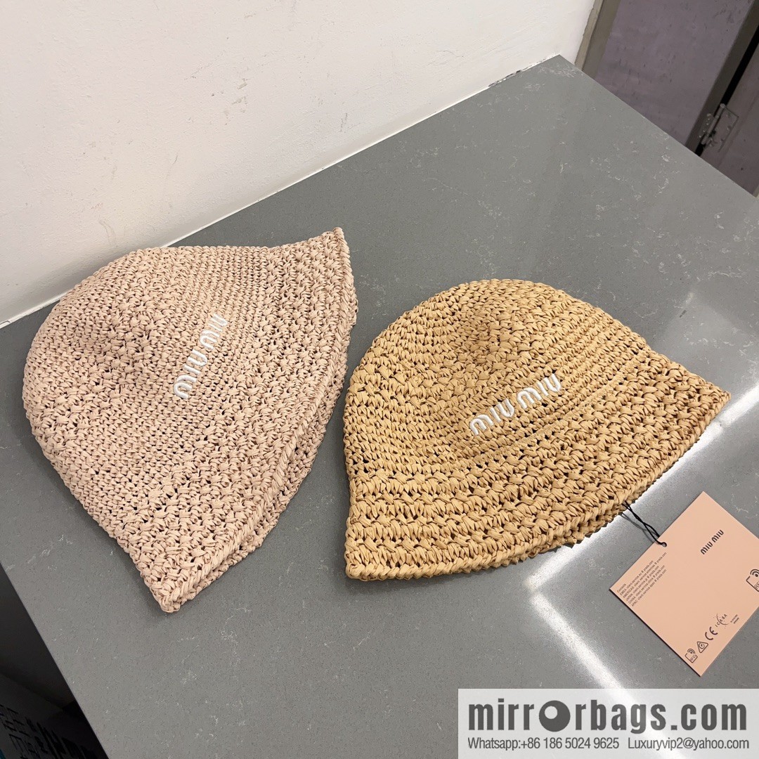 MIUMIU Miu Miu 2023 New Lafite Straw Hat