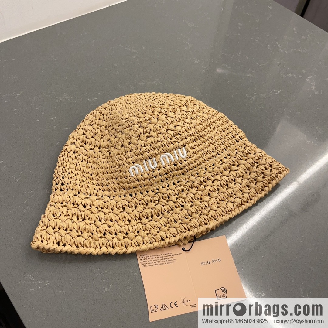 MIUMIU Miu Miu 2023 New Lafite Straw Hat