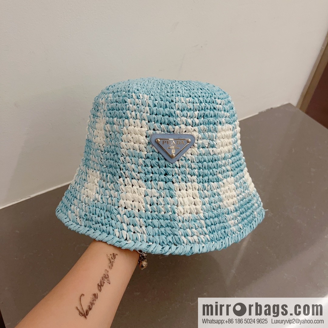 PRADA hand crocheted bucket hat