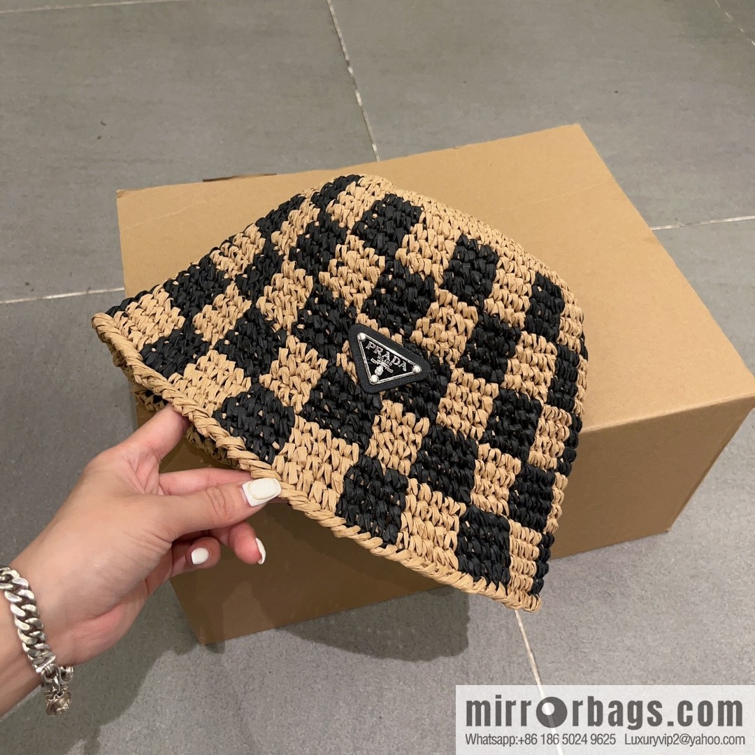 PRADA hand crocheted bucket hat