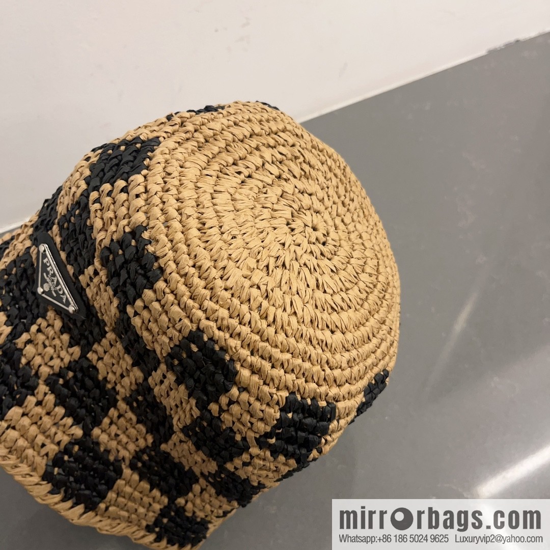 PRADA hand crocheted bucket hat