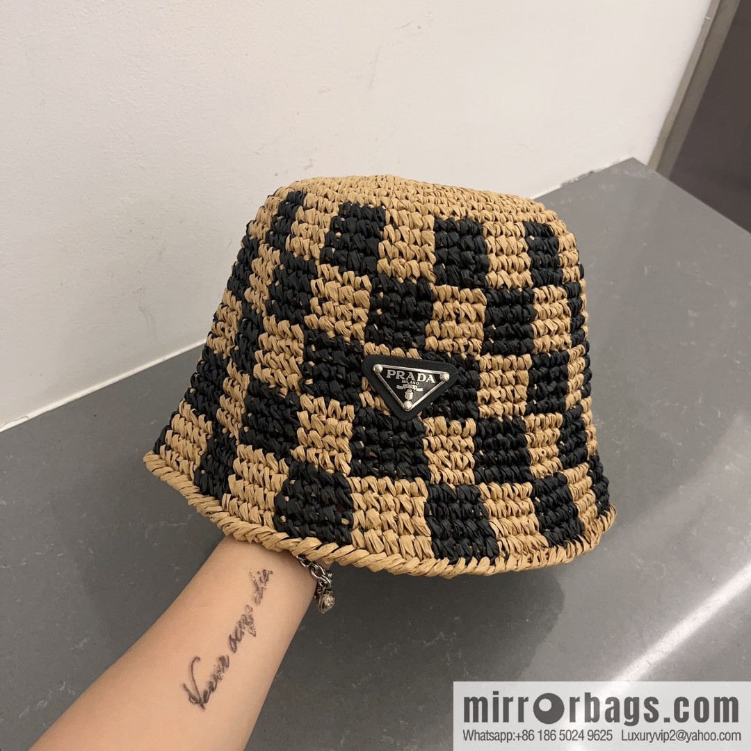 PRADA hand crocheted bucket hat