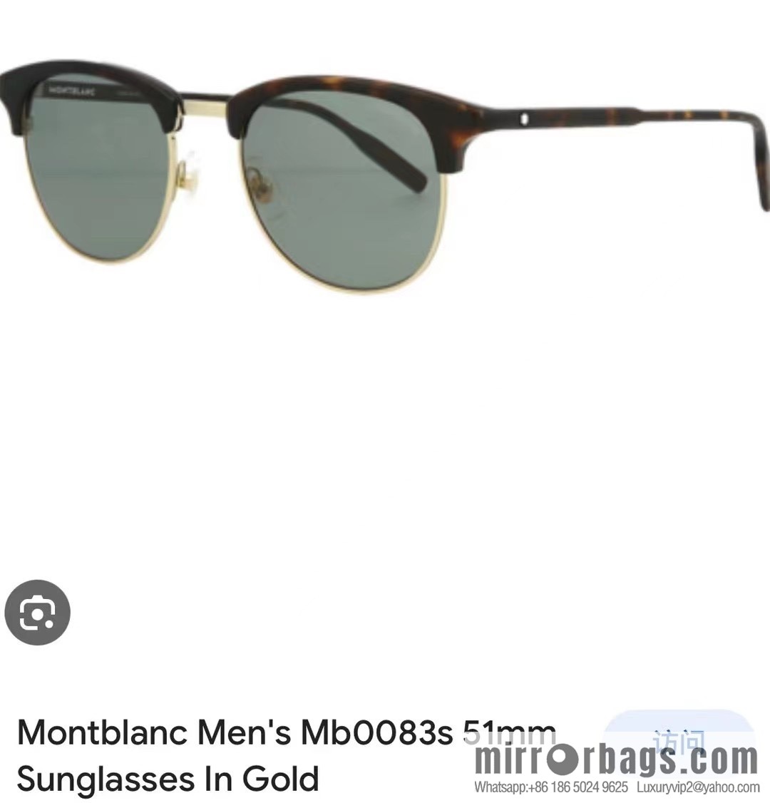 MONTBLANC Montblanc Round Frame Men's Sunglasses