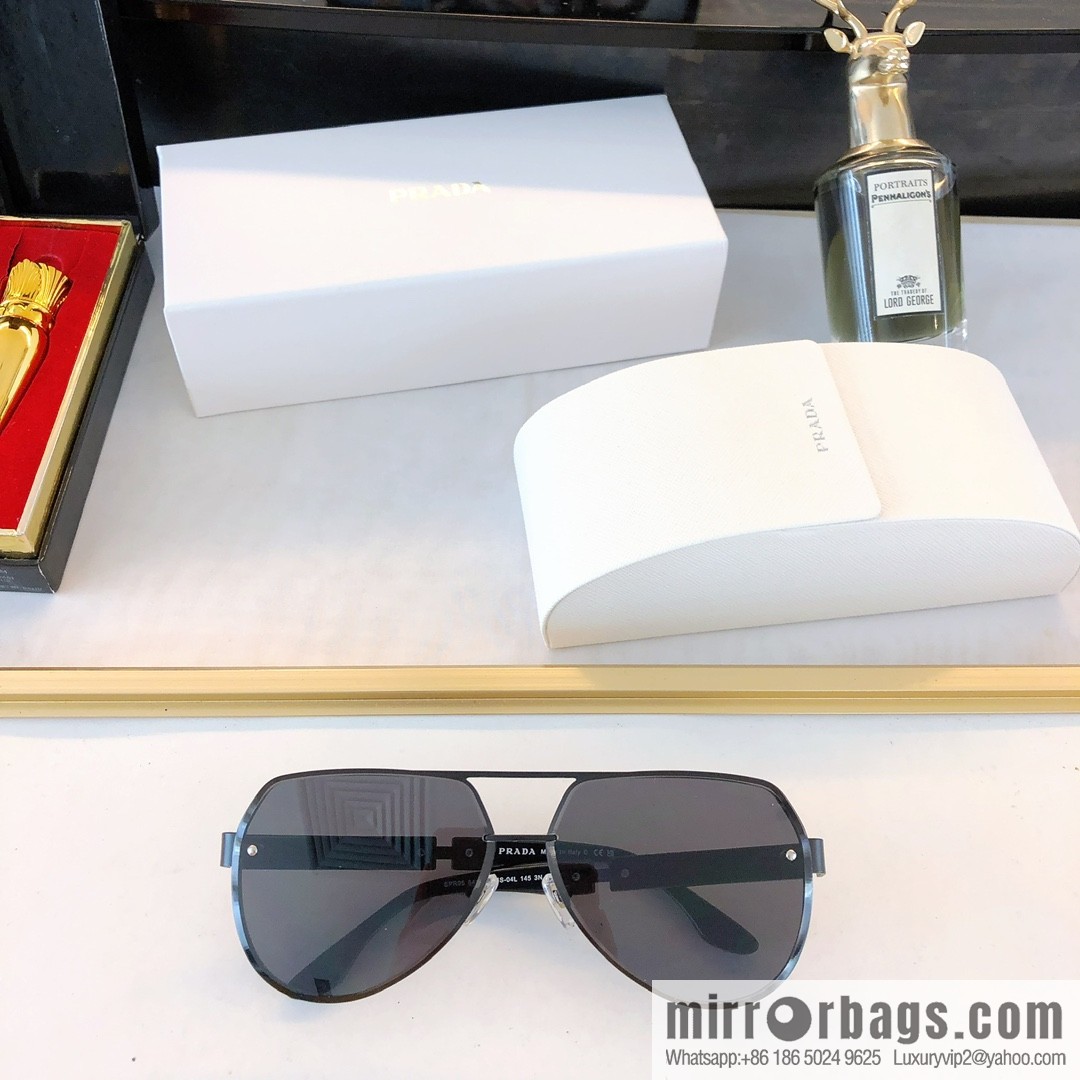 PRADA Prada letter logo temple diamond three-dimensional cut lens sunglasses