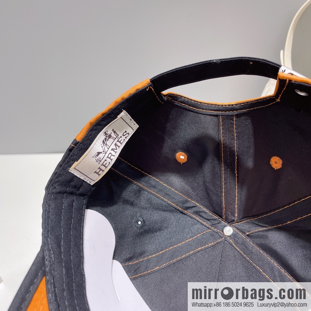 Hermes Hermes color matching H latest original baseball cap