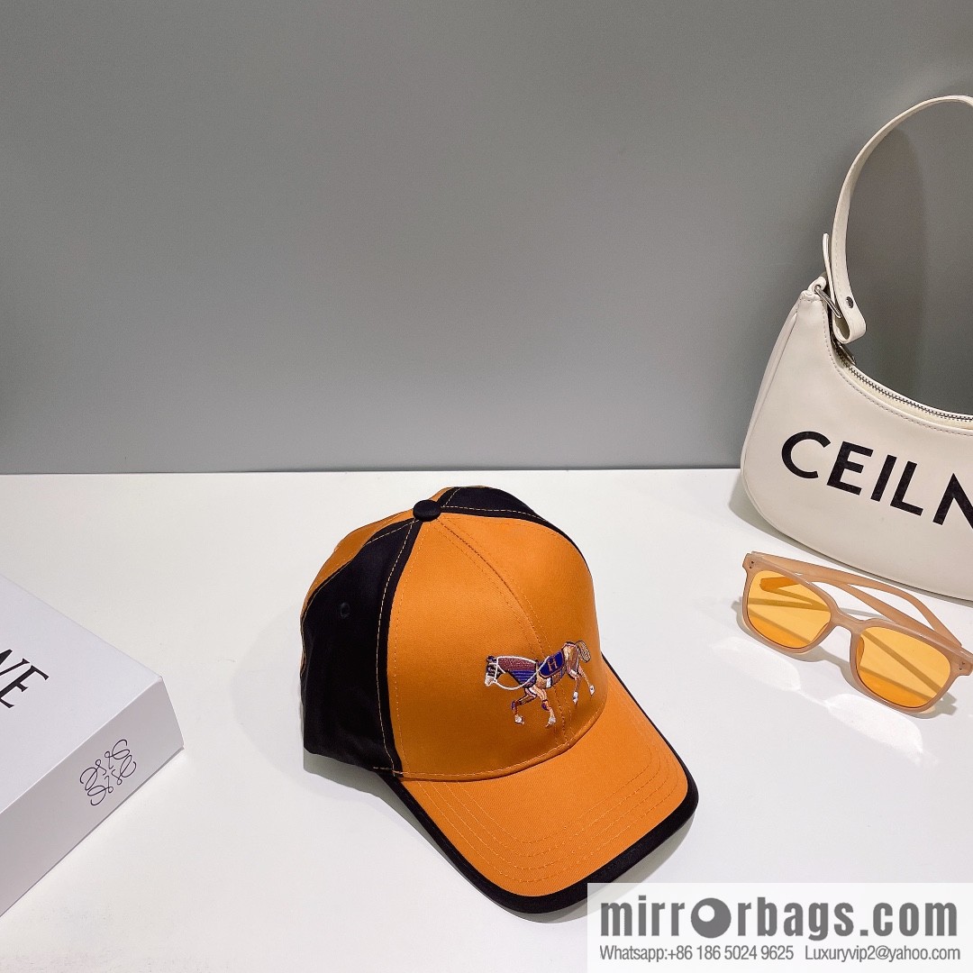 Hermes Hermes color matching H latest original baseball cap