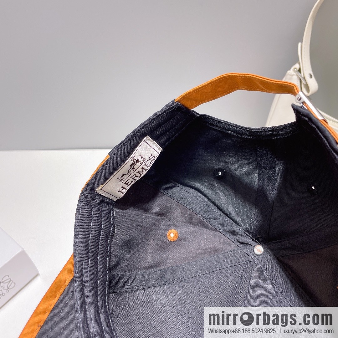 Hermes Hermes color matching H latest original baseball cap