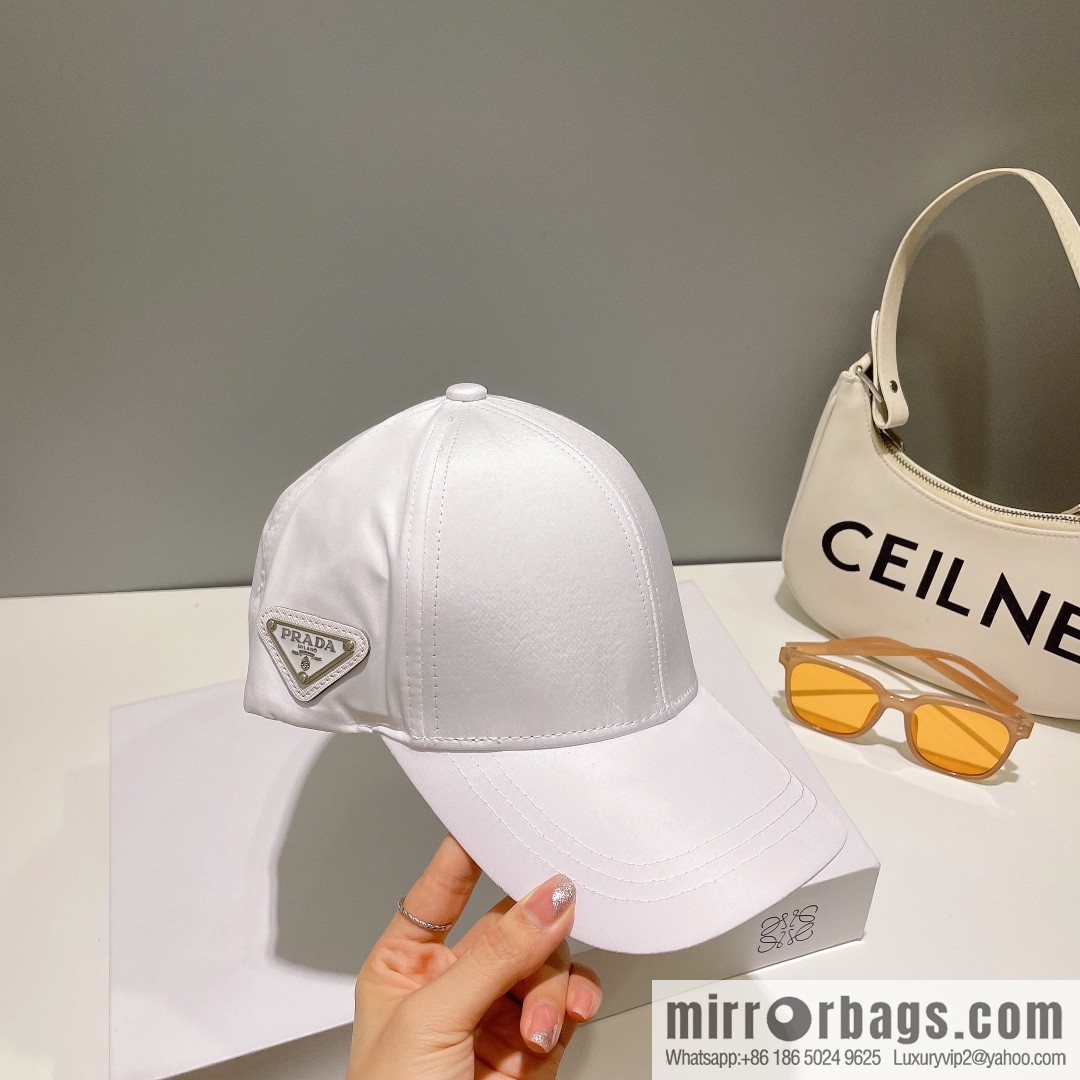 PRADA PRADA Side Triangle Label Baseball Cap