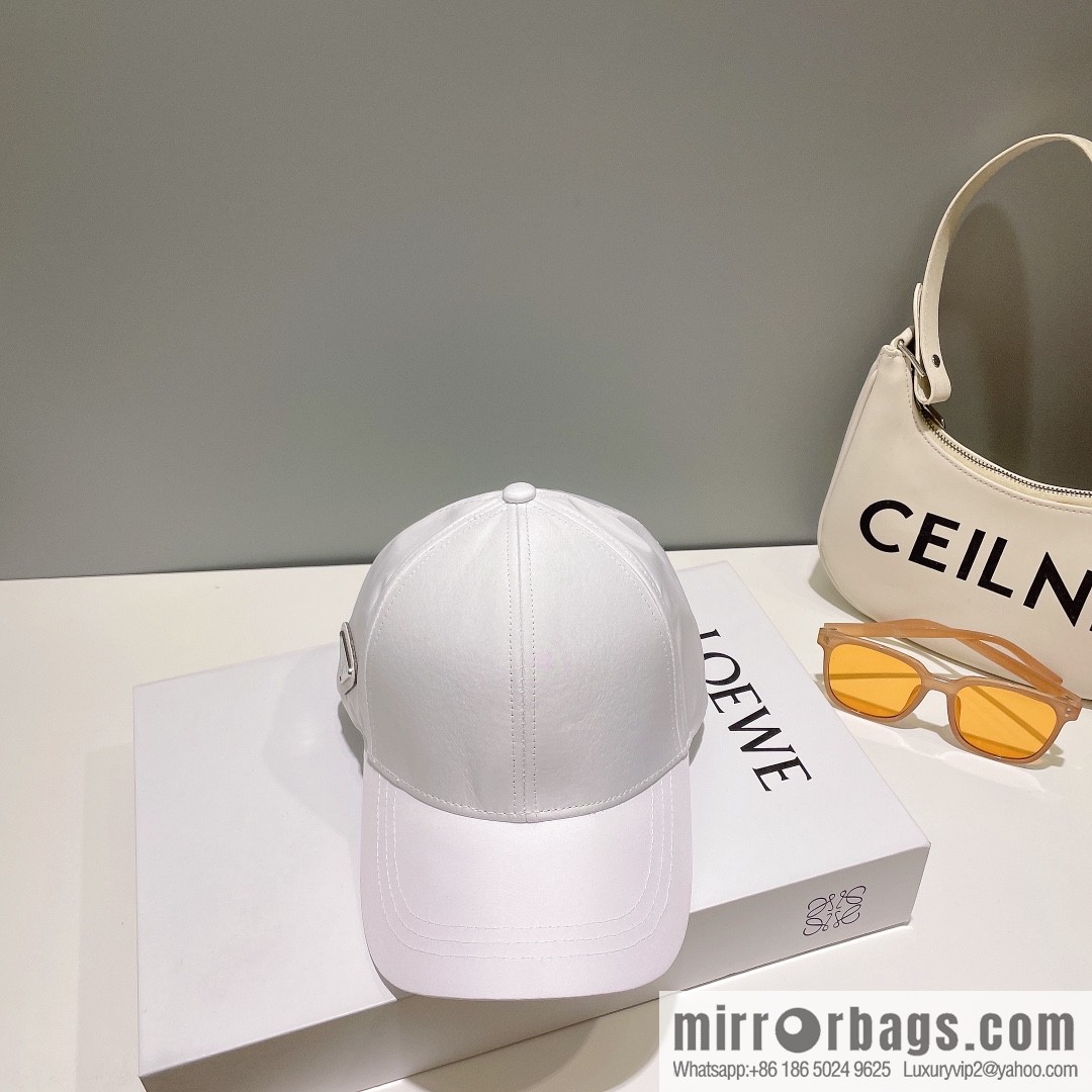 PRADA PRADA Side Triangle Label Baseball Cap