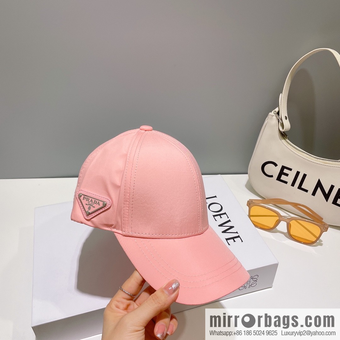 PRADA PRADA Side Triangle Label Baseball Cap