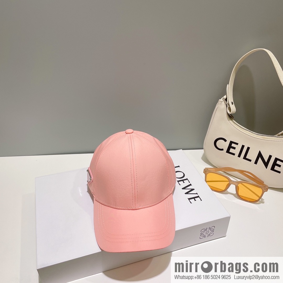 PRADA PRADA Side Triangle Label Baseball Cap