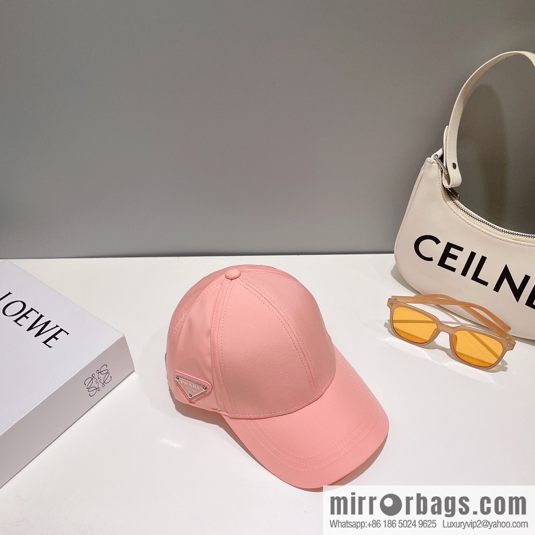 PRADA PRADA Side Triangle Label Baseball Cap