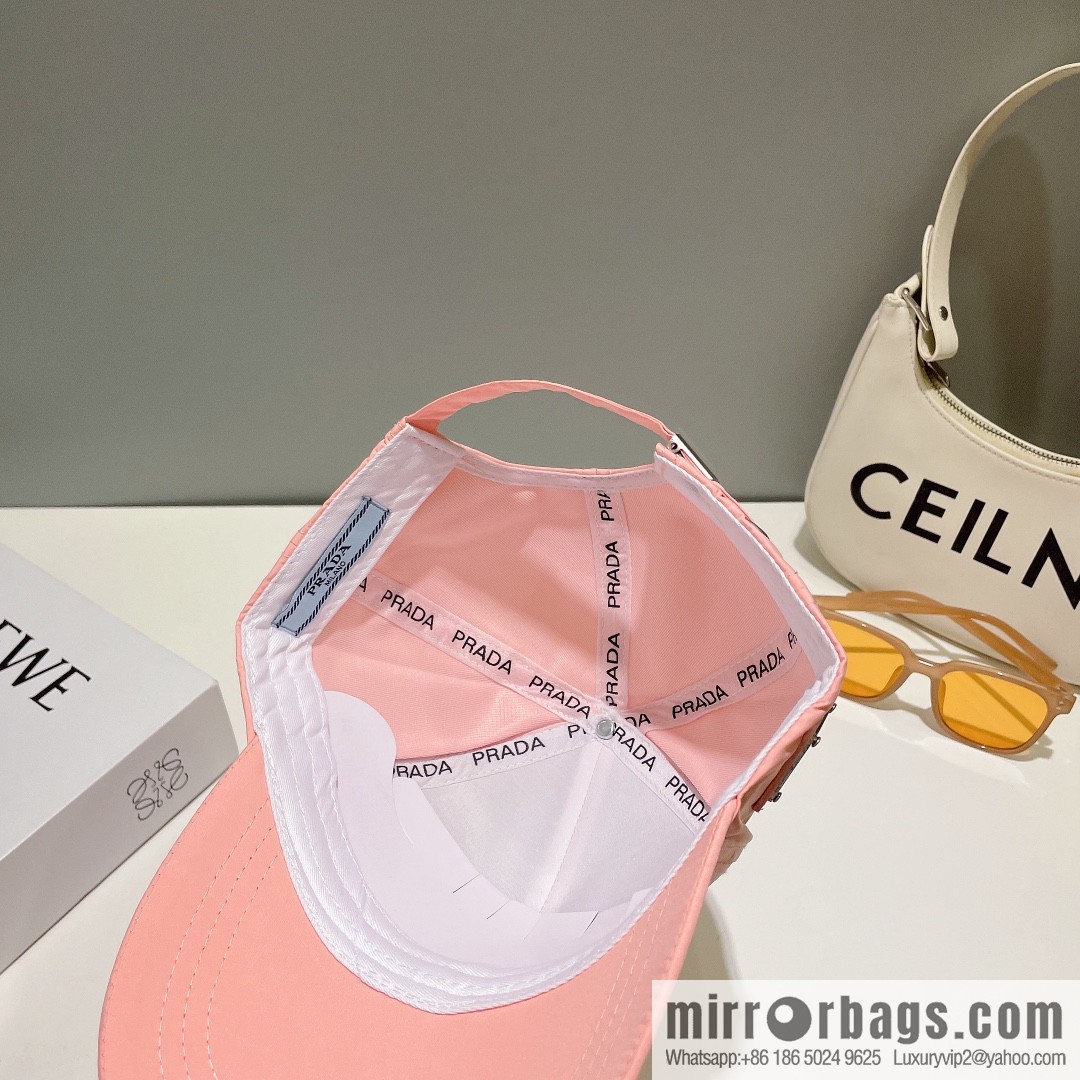 PRADA PRADA Side Triangle Label Baseball Cap