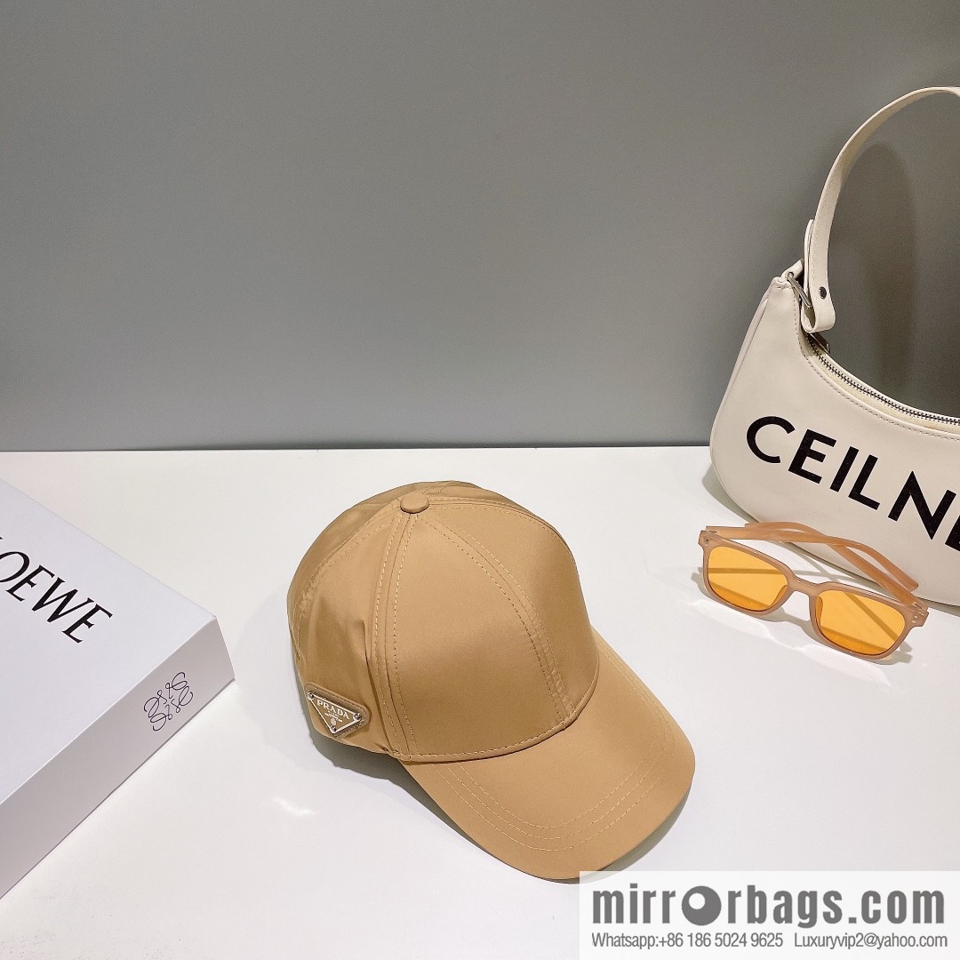 PRADA PRADA Side Triangle Label Baseball Cap