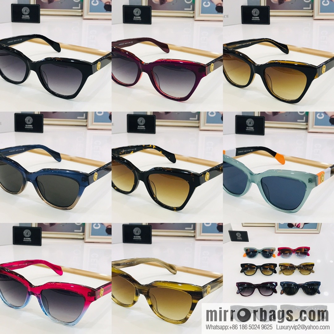 VERSACE Versace high-end plate unisex sunglasses