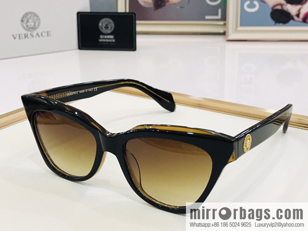 VERSACE Versace high-end plate unisex sunglasses