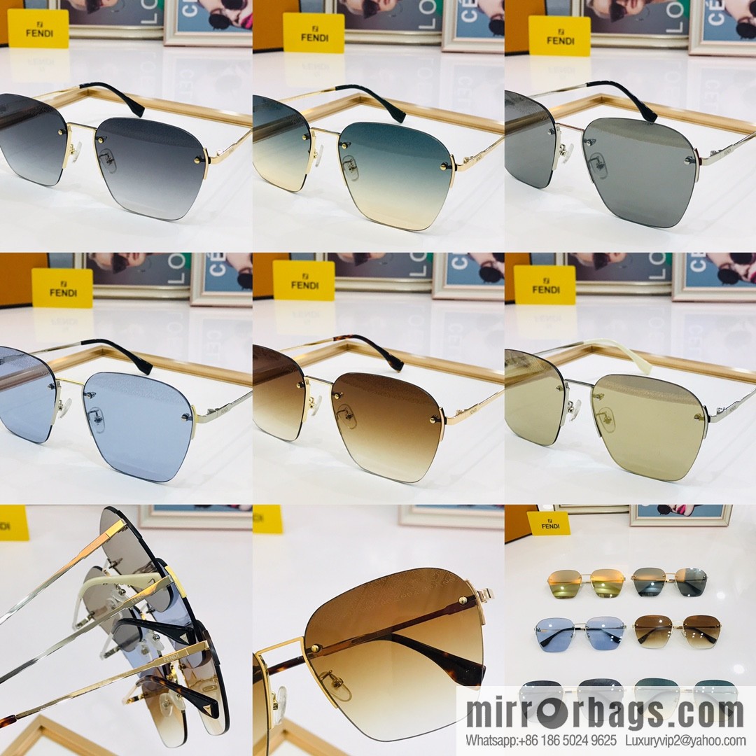 FENDI Fendi original single fashion pull style sunglasses