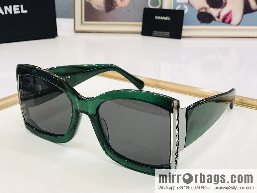 Chanel Hollow Large Frame Women's Sunglasses