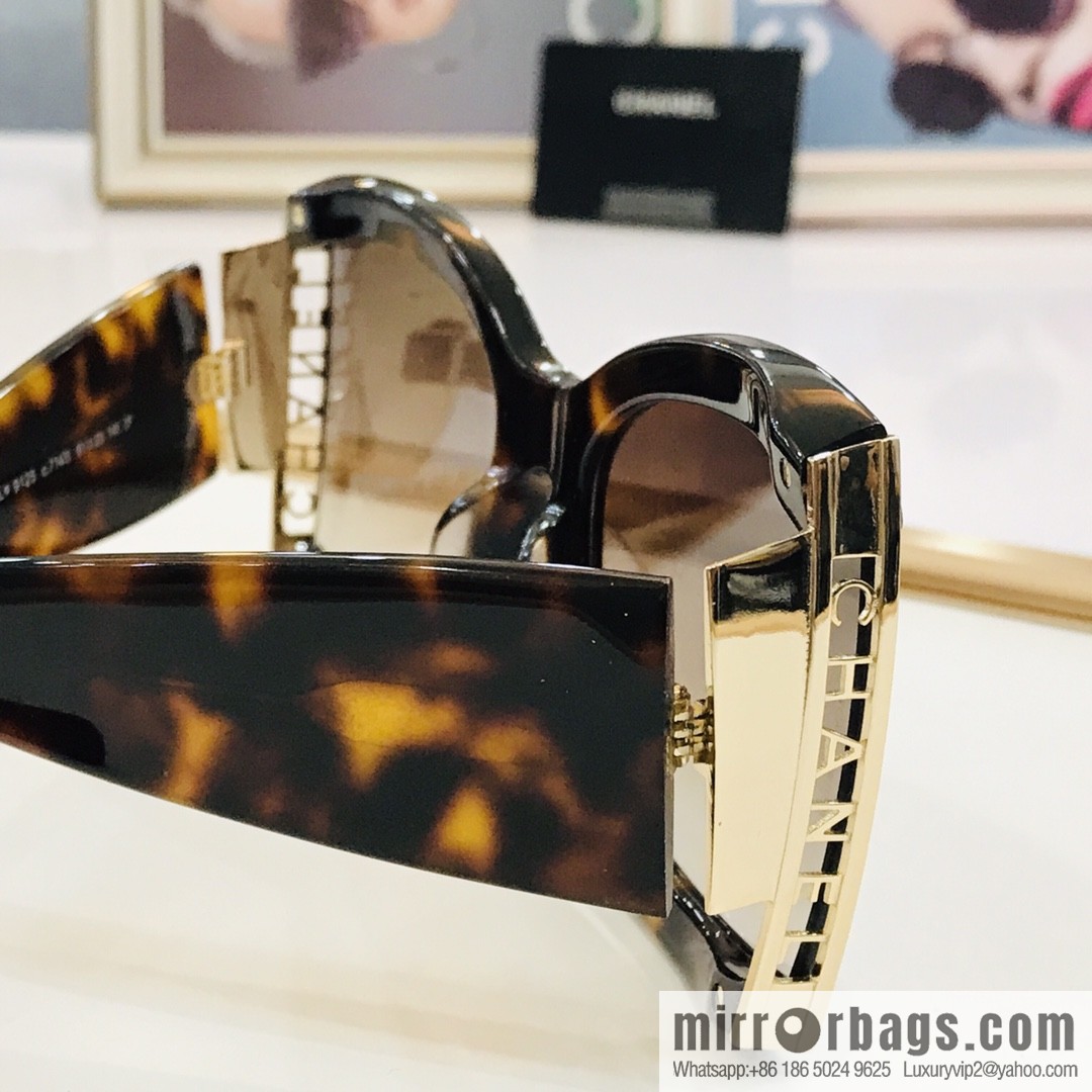Chanel Hollow Large Frame Women's Sunglasses
