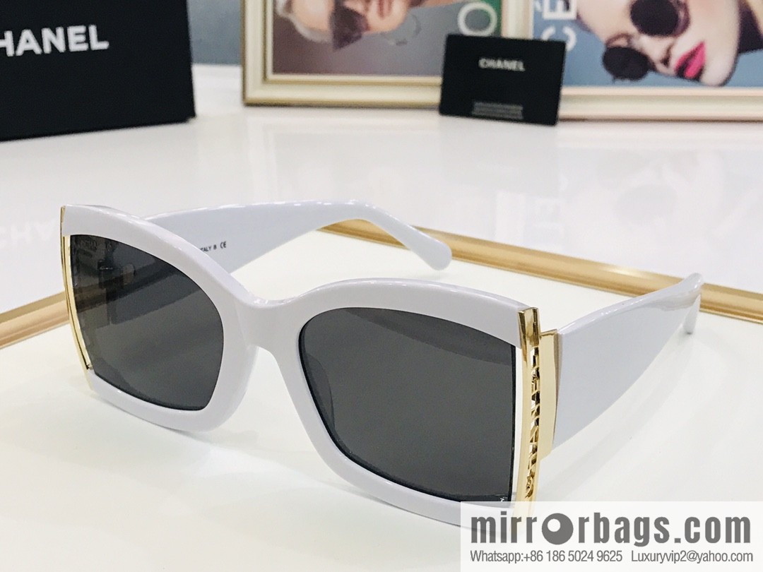 Chanel Hollow Large Frame Women's Sunglasses