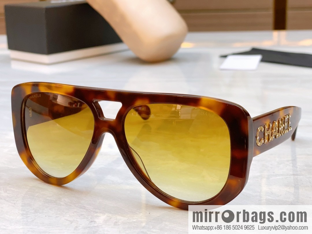 Chanel logo women's sunglasses