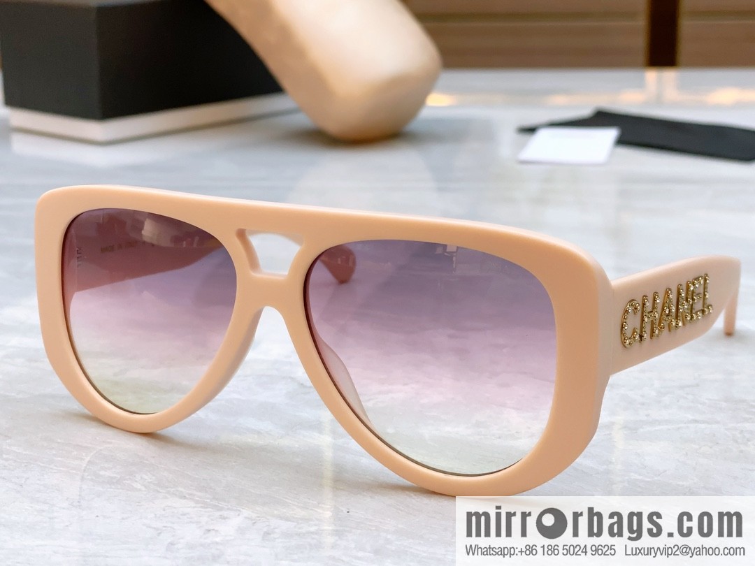 Chanel logo women's sunglasses