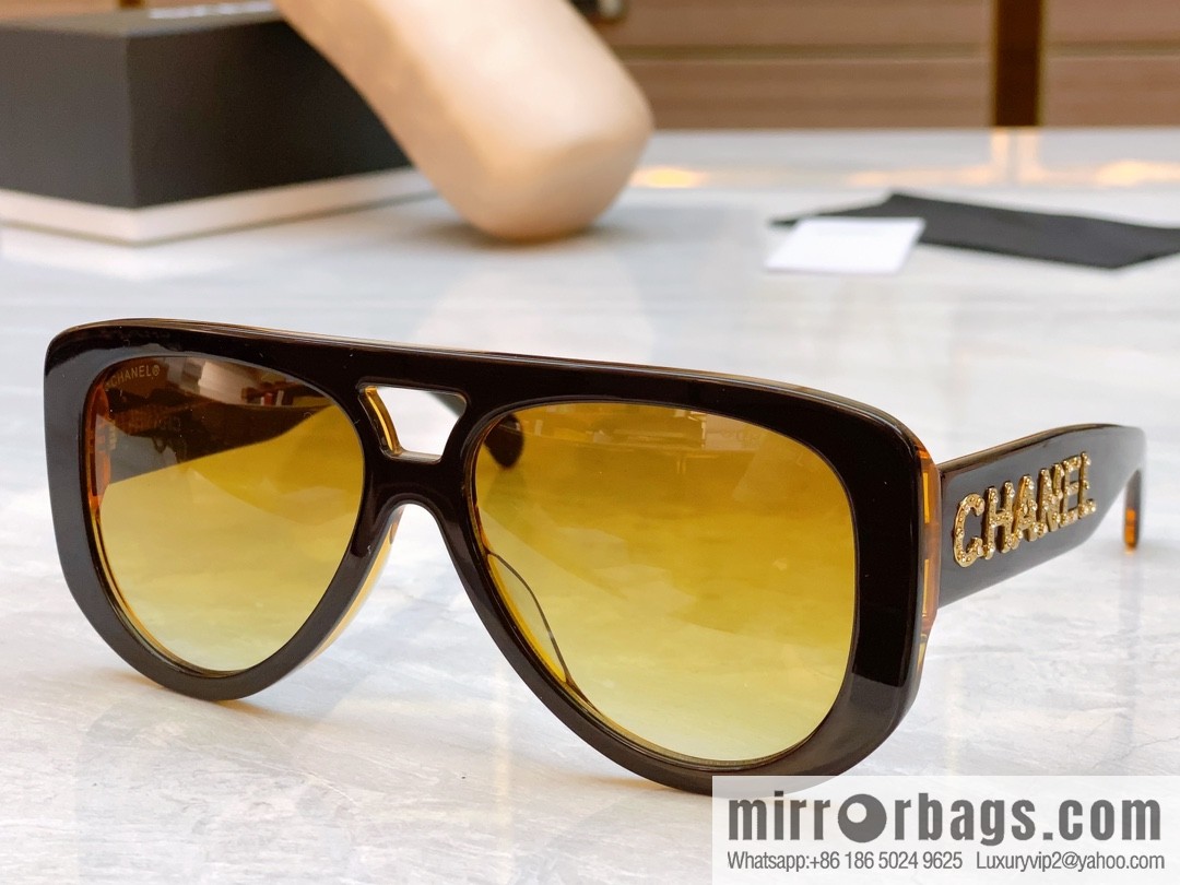 Chanel logo women's sunglasses