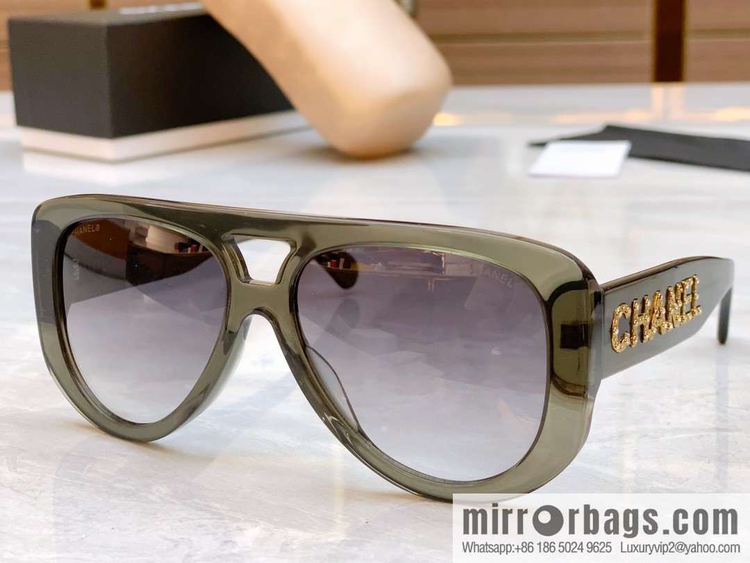 Chanel logo women's sunglasses