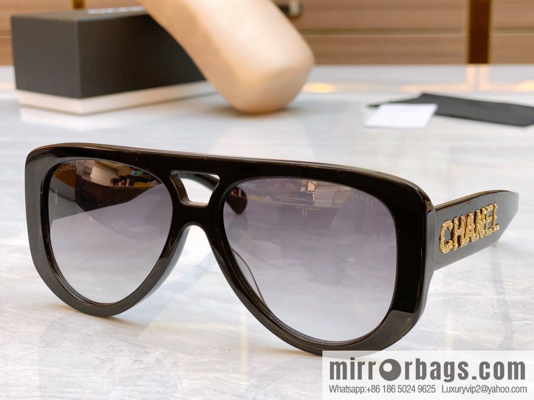 Chanel logo women's sunglasses