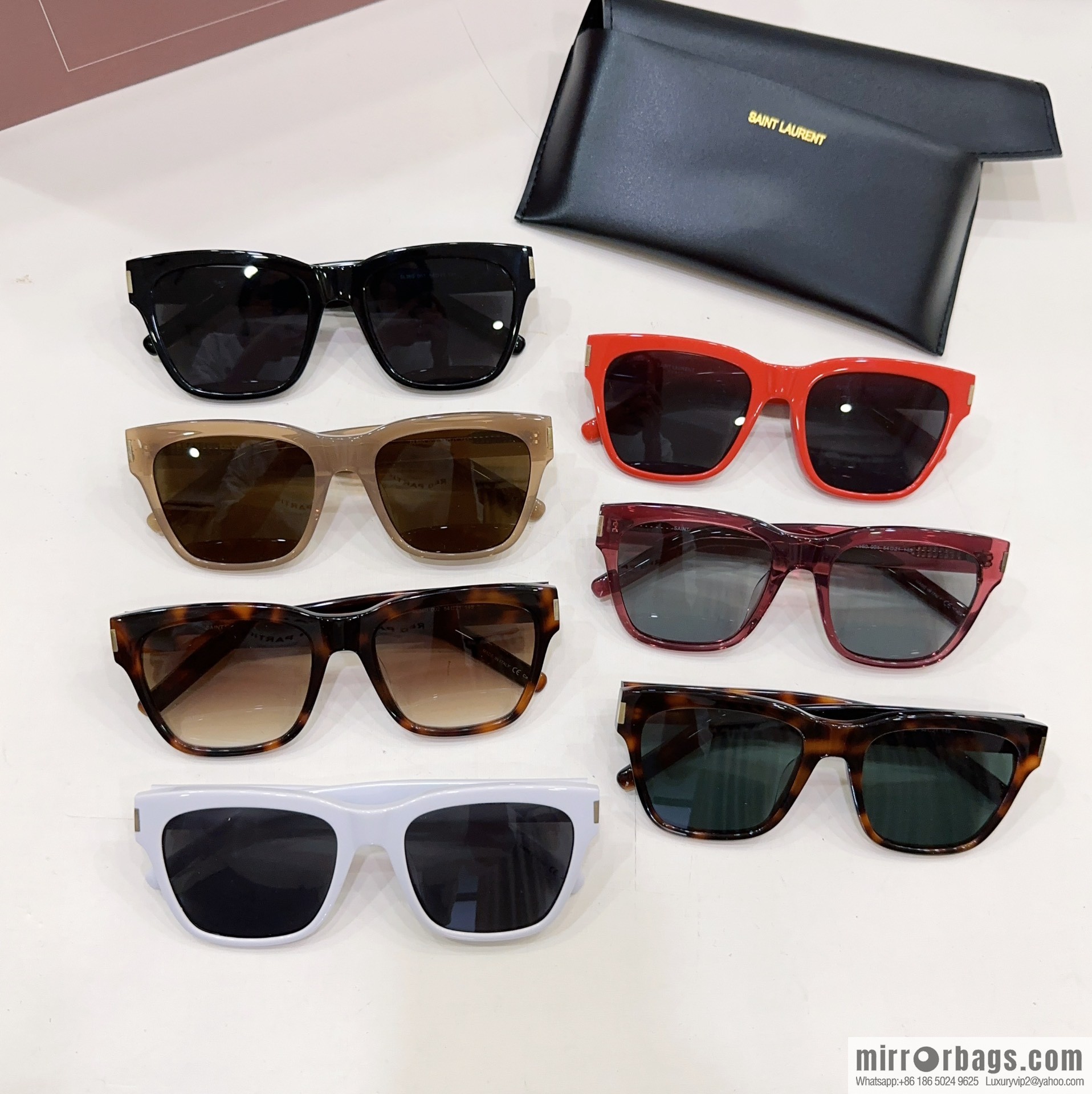 SAINT LAURENT Saint Laurent square unisex sunglasses