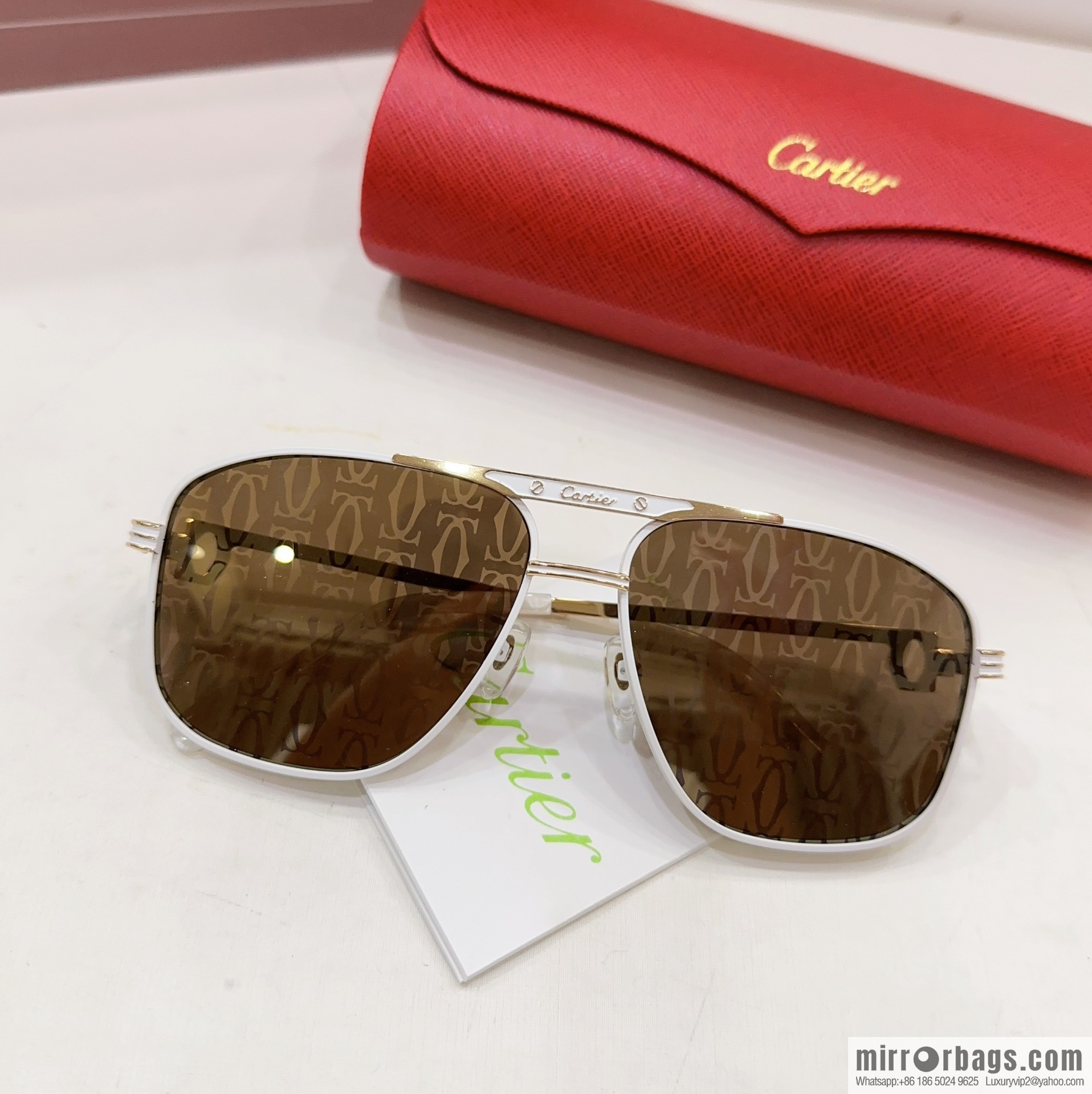 Cartier box unisex sunglasses