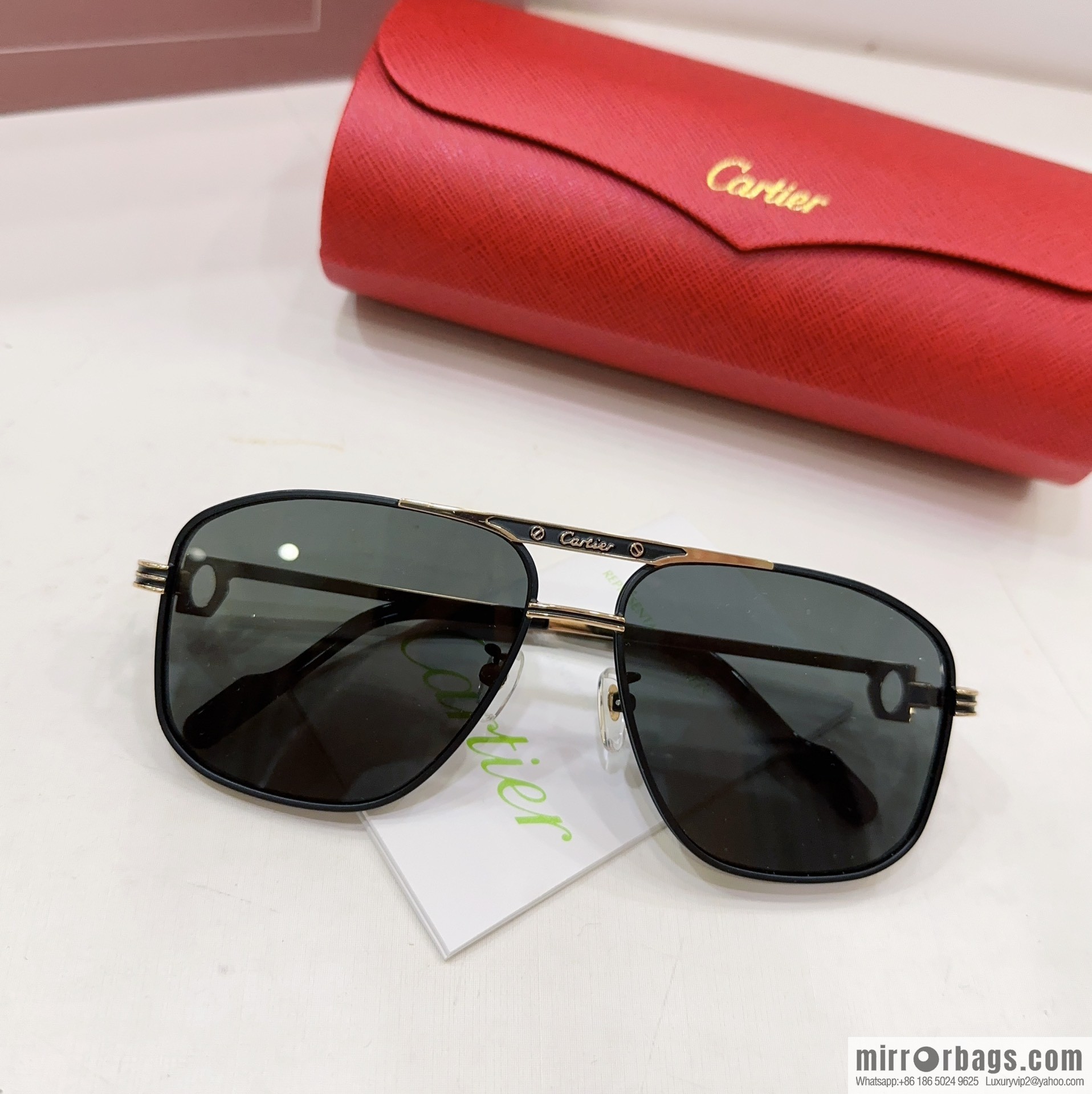 Cartier box unisex sunglasses