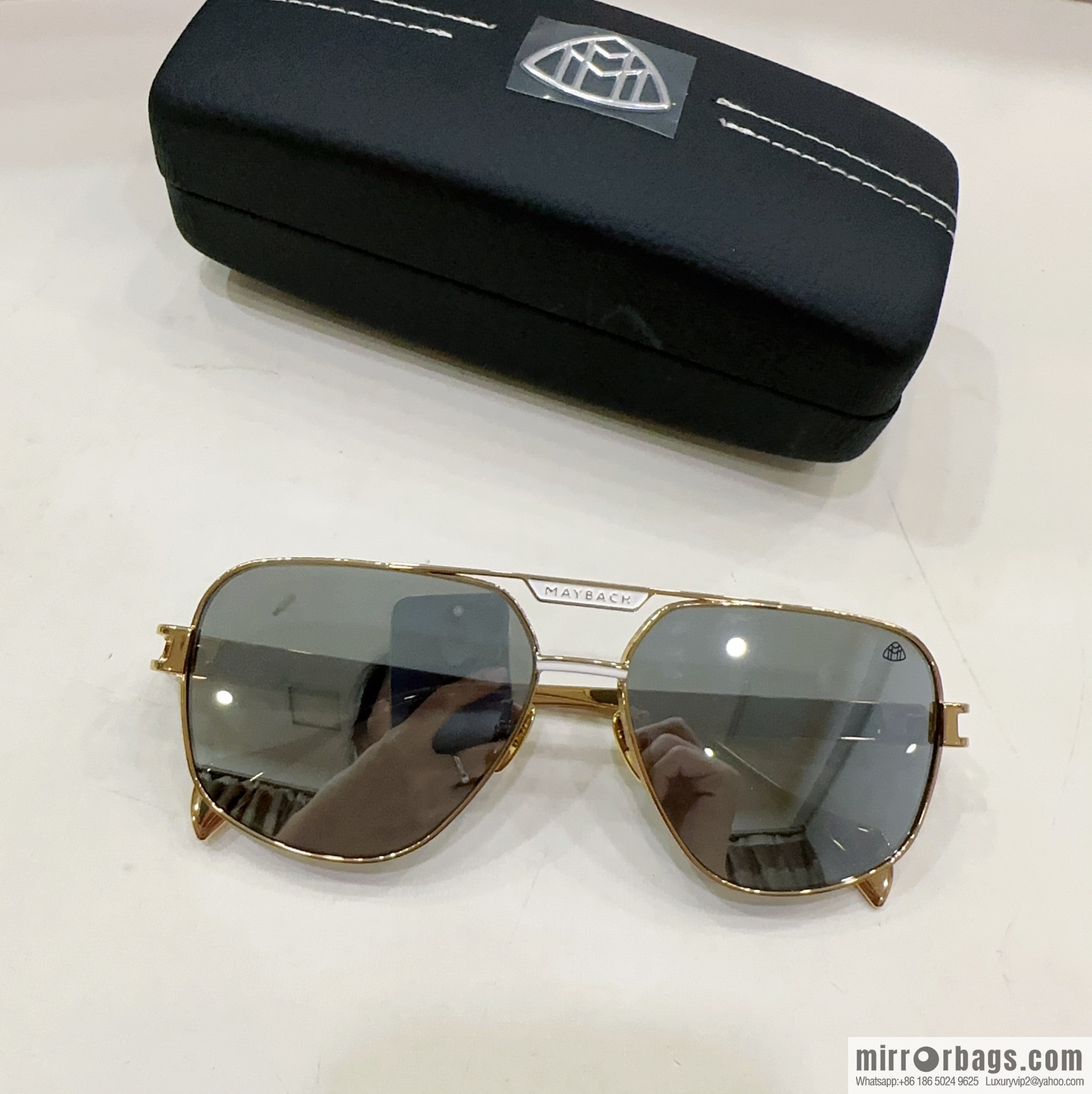 Maybach square men's sunglasses